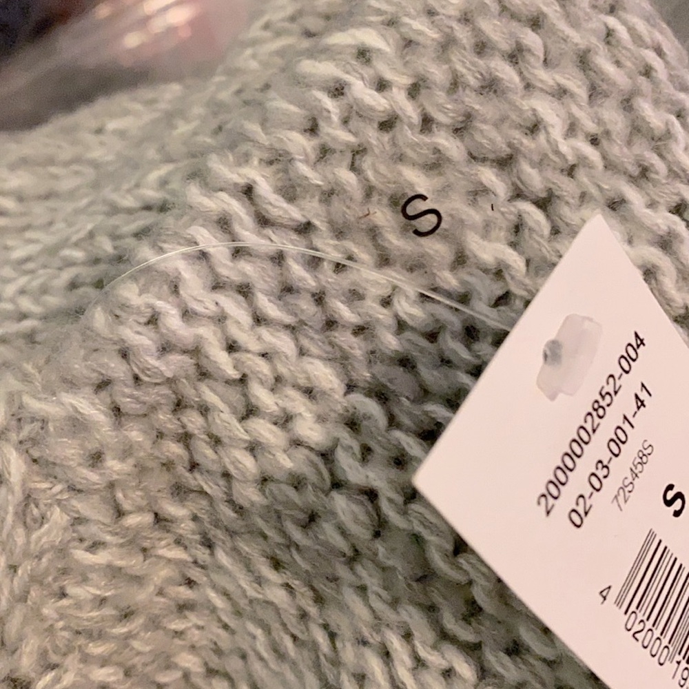 NWT Chunky Knit Oversized Pompom Cowlneck Sweater - Picture 11 of 11